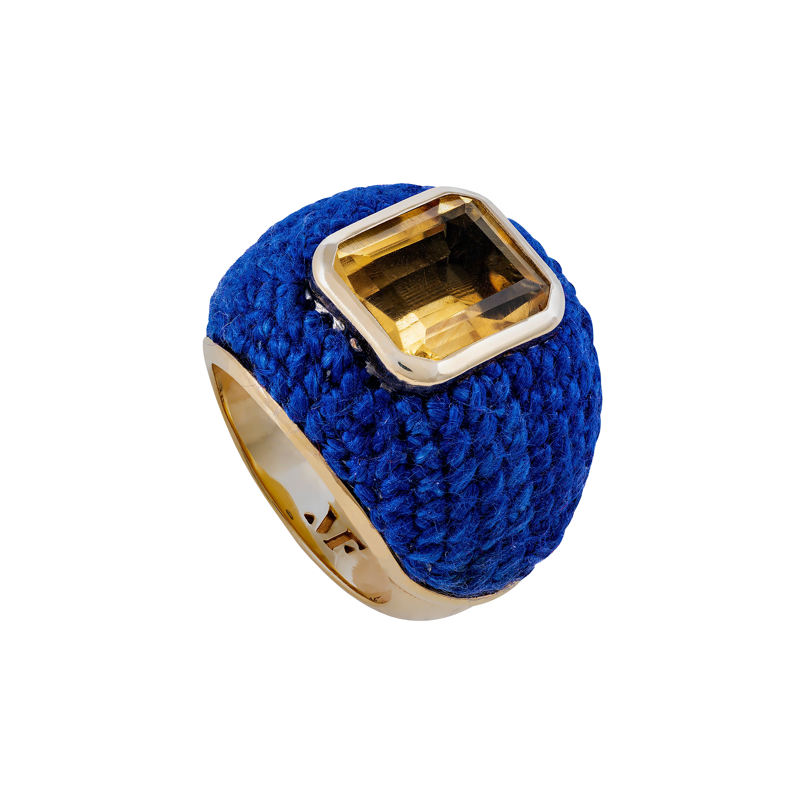 Blue Bombé Ring