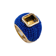 Blue Bombé Ring