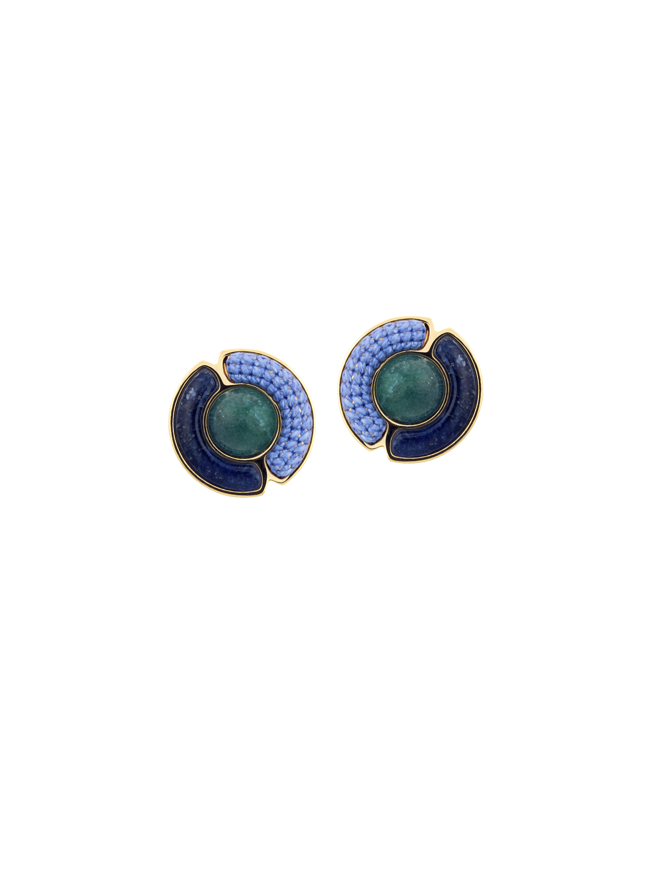 Simultaneous Earrings - Blue