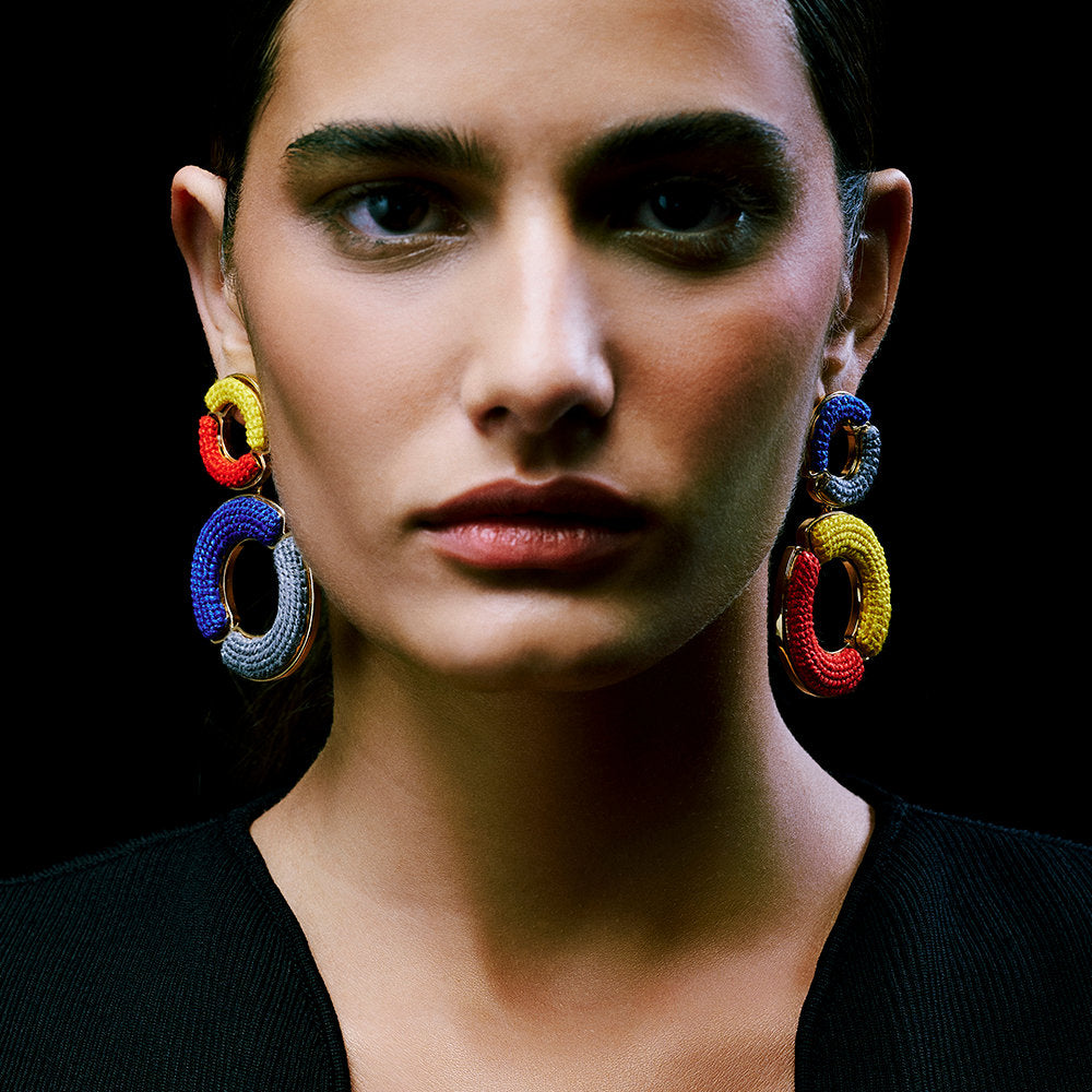 Multicoloured Movement Earrings