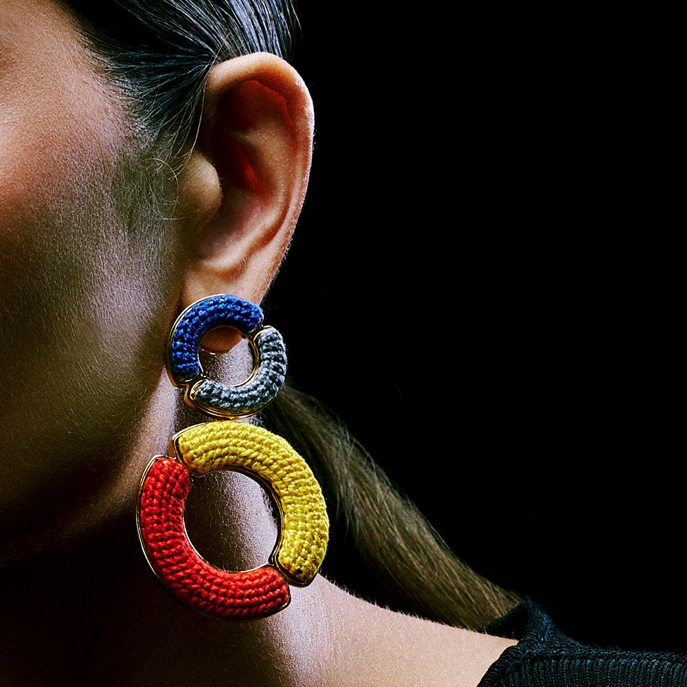 Multicoloured Movement Earrings