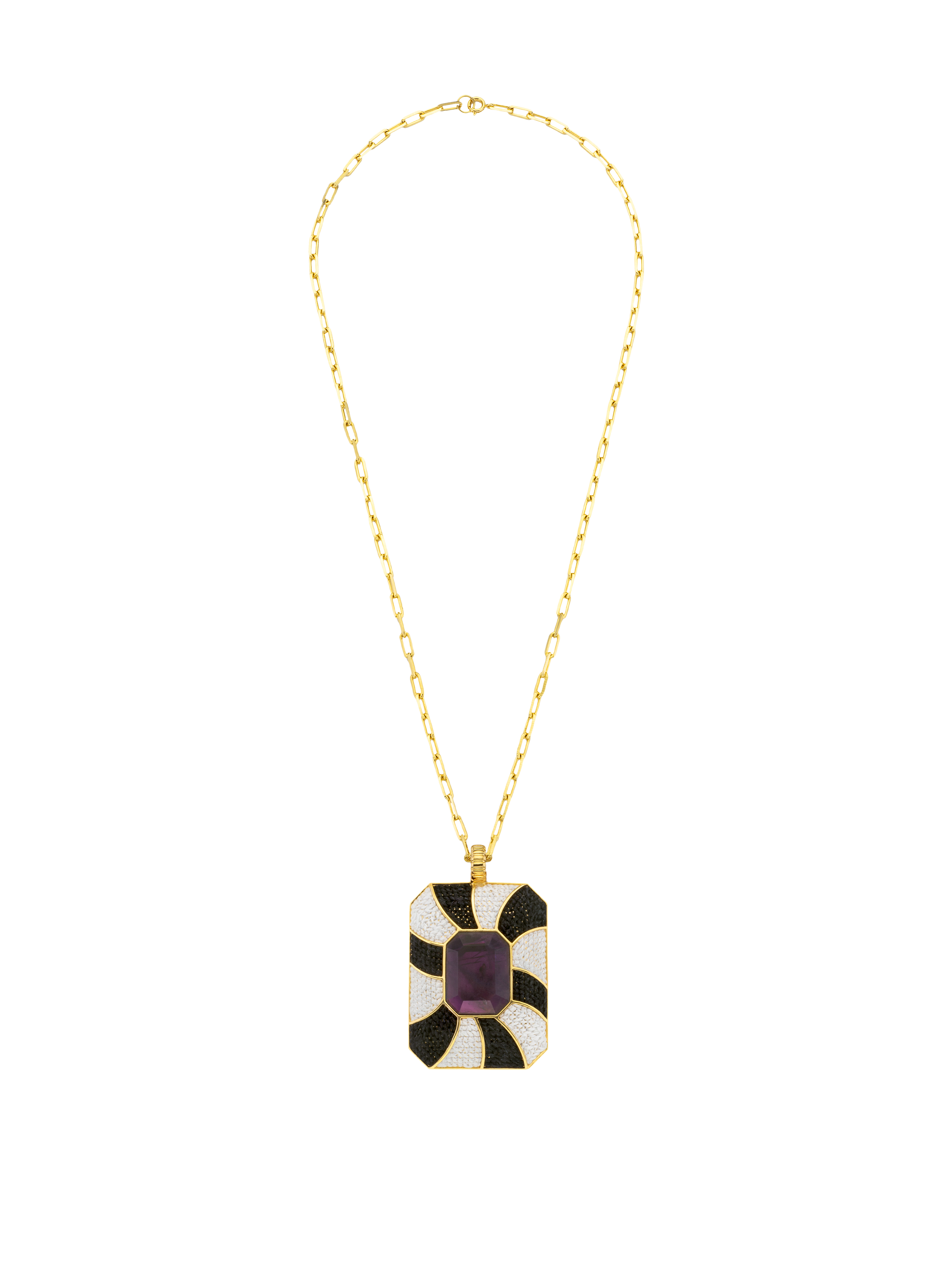 Lolly Necklace - Black and White